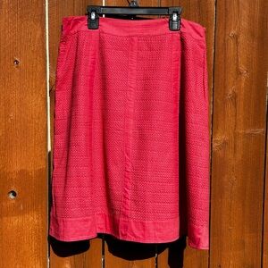 Salmon Midi Skirt
